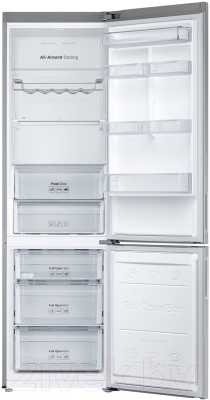 Холодильник с морозильником Samsung RB37J5240SA/WT - внутренний вид
