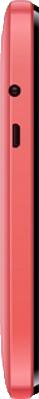 Мобильный телефон Micromax X245 (красный) - вид сбоку