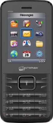 Мобильный телефон Micromax X2411 (серый) - общий вид