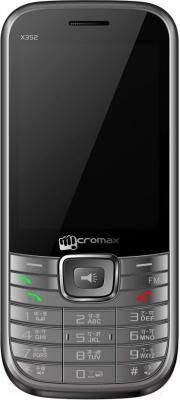 Мобильный телефон Micromax X352 (серый) - общий вид