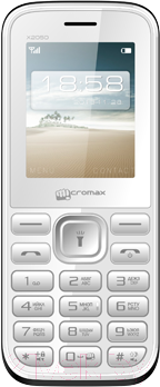 Мобильный телефон Micromax X2050 (белый) - общий вид