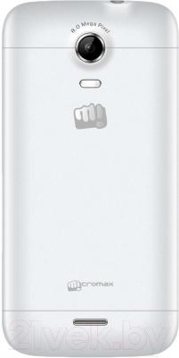 Смартфон Micromax Canvas Turbo Mini A200 (белый) - вид сзади