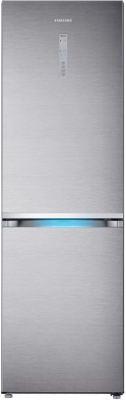 Холодильник с морозильником Samsung RB38J7861SR/WT - вид спереди