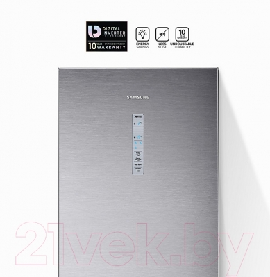 Холодильник с морозильником Samsung RB38J7861SR/WT