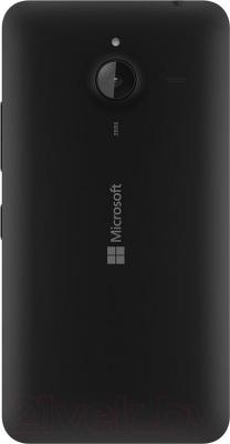 Смартфон Microsoft Lumia 640 XL Dual (черный) - вид сзади