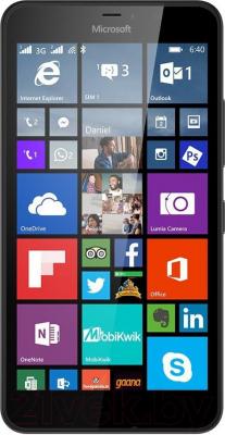 Смартфон Microsoft Lumia 640 XL Dual (черный) - общий вид