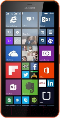 Смартфон Microsoft Lumia 640 XL Dual (оранжевый) - общий вид