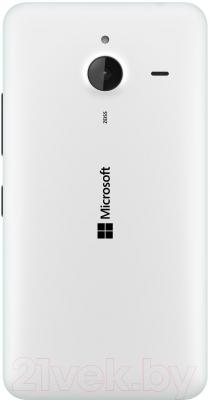 Смартфон Microsoft Lumia 640 XL Dual (белый) - вид сзади