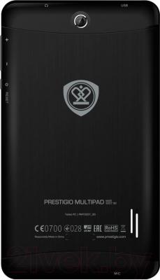 Планшет Prestigio MultiPad Wize 3037 4GB 3G (PMT3037_3G_B)  - вид сзади