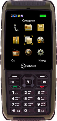 Мобильный телефон Senseit P101 (зеленый) - общий вид