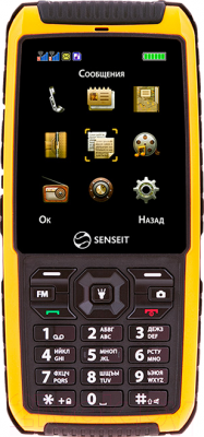 Мобильный телефон Senseit P101 (желтый) - общий вид