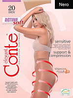 Колготки Conte Elegant Active Soft 20 (р.3, nero) - 