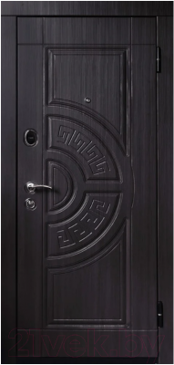 Входная дверь МагнаБел NoKey 03 беленый дуб (86x205, правая)