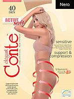 Колготки Conte Elegant Active Soft 40 (р.2, nero) -