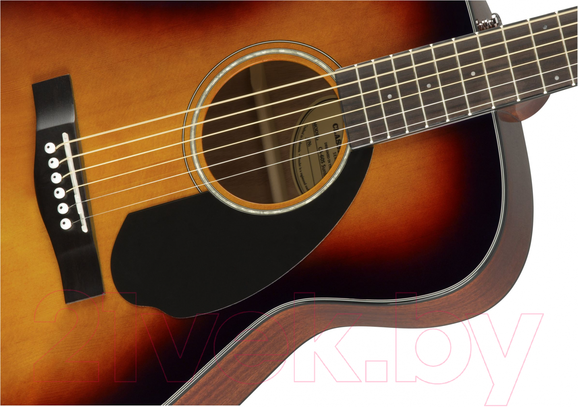 Акустическая гитара Fender CC-60S Concert Sunburst WN — фото 4
