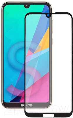 Защитное стекло для телефона Volare Rosso Fullscreen Full Glue для Y5 2019/Honor 8s (черный)