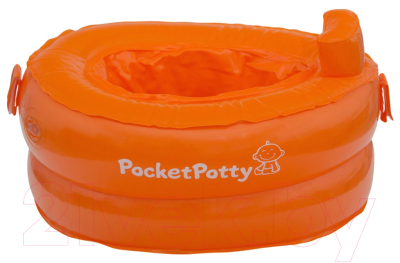 Дорожный горшок ROXY-KIDS PocketPotty / PP-3102R (оранжевый)