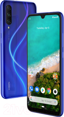 Смартфон Xiaomi Mi A3 4GB/64GB (голубой)