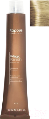 

Крем-краска для волос Kapous, Блонд;русый, Magic Keratin Non Ammonia 10.31