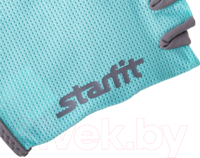 Перчатки для фитнеса Starfit SU-127 (S, мятный/серый)