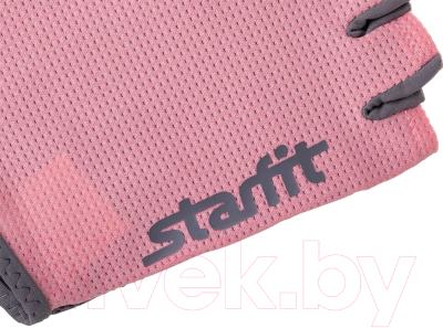 Перчатки для фитнеса Starfit SU-127 (XS, розовый/серый)