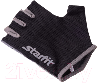 Перчатки для фитнеса Starfit SU-127 (L, черный/серый)