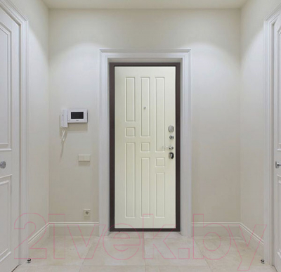Входная дверь Гарда 8мм Белый ясень (96x205, правая)
