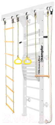 Детский спортивный комплекс Kampfer Wooden Ladder Maxi Wall (3м, жемчужный/белый)