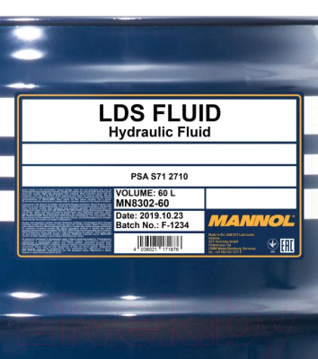 

Жидкость гидравлическая Mannol, LDS Fluid / MN8302SP-60