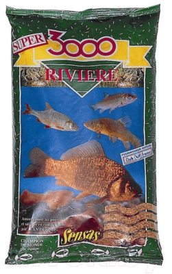 Прикормка рыболовная Sensas 3000 Riviere / 00981 (1кг)