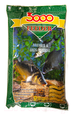 Прикормка рыболовная Sensas 3000 Feeder Bremes / 09581 (1кг)