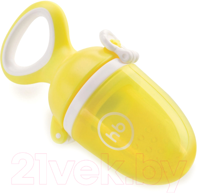 Ниблер Happy Baby 15053 с силиконовой сеточкой (лимон)