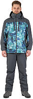 Куртка для охоты и рыбалки FHM Gale / 000002-0018-3XL (голубой/серый) - 