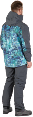 Куртка для охоты и рыбалки FHM Gale / 000002-0018-2XL (голубой/серый)