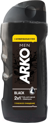 Гель для душа Arko Men Black 2 в 1 (260мл)