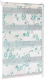 Рулонная штора Delfa Сантайм День-Ночь Декор МКД DN-46073 (43x160, сакура/бирюзовый) - 