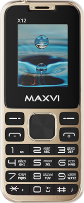 Мобильный телефон Maxvi X12 (Metallic gold)