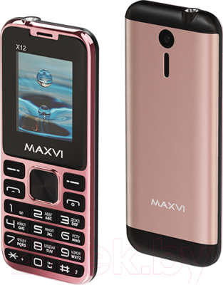 Мобильный телефон Maxvi X12 (розовый)