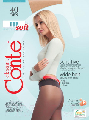 Колготки Conte Elegant Top Soft 40 (р.3, natural)