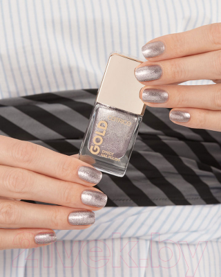 

Лак для ногтей Catrice, Серебристый, Gold Effect Nail Polish тон 08