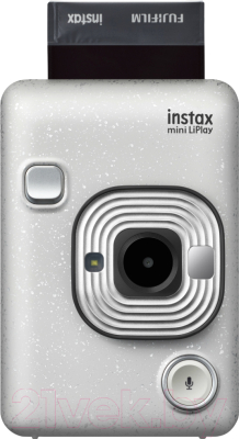 Фотоаппарат с мгновенной печатью Fujifilm Instax Mini LiPlay (Stone White)