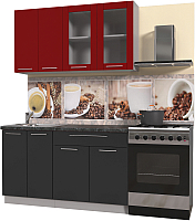 

Готовая кухня Интерлиния, Мила Пластик 1.4 Б