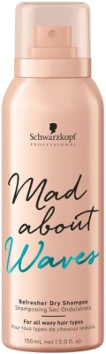 

Сухой шампунь для волос Schwarzkopf Professional, Белый (универсальный), Mad About Waves Refresher
