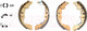Тормозные колодки Textar 91069300 -