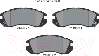 

Тормозные колодки Textar, 2149501