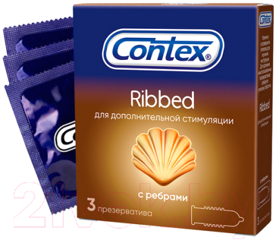 Презервативы Contex Ribbed №3