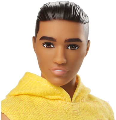 Кукла Barbie Кен в серых штанах и желтой футболке / DWK44/GDV14