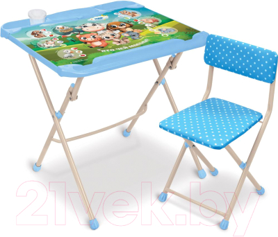 Комплект мебели с детским столом Ника КНД4/1 Наши детки. Кто чей малыш?