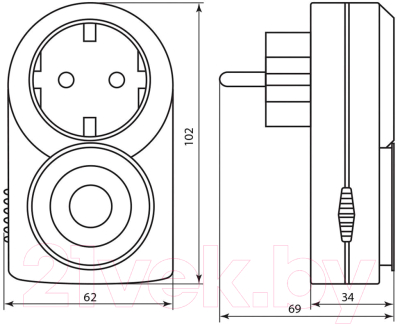 Розетка с таймером Feron TM50 / 23238