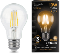 Лампа Gauss Filament А60 10W 930lm 2700К Е27 / 102802110 -